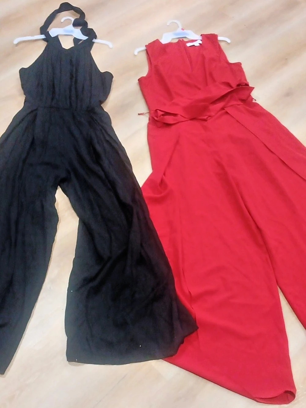 FLASH SALE  Two Jumpsuit Sets in Black & Red